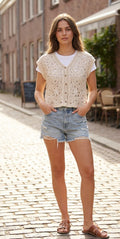 Crochet Sleeveless Cardigan