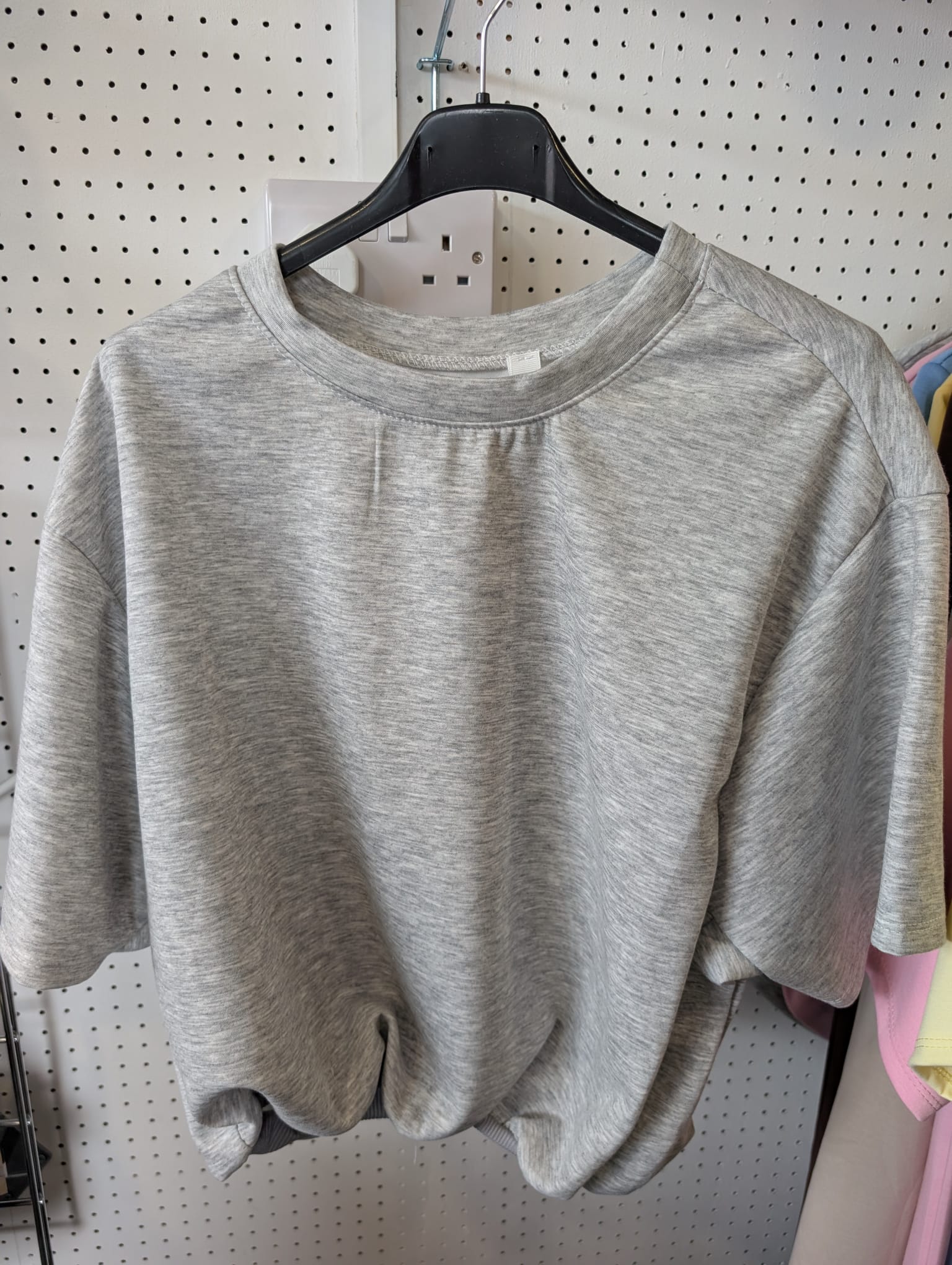 Bubble Hem Cropped Scuba Top