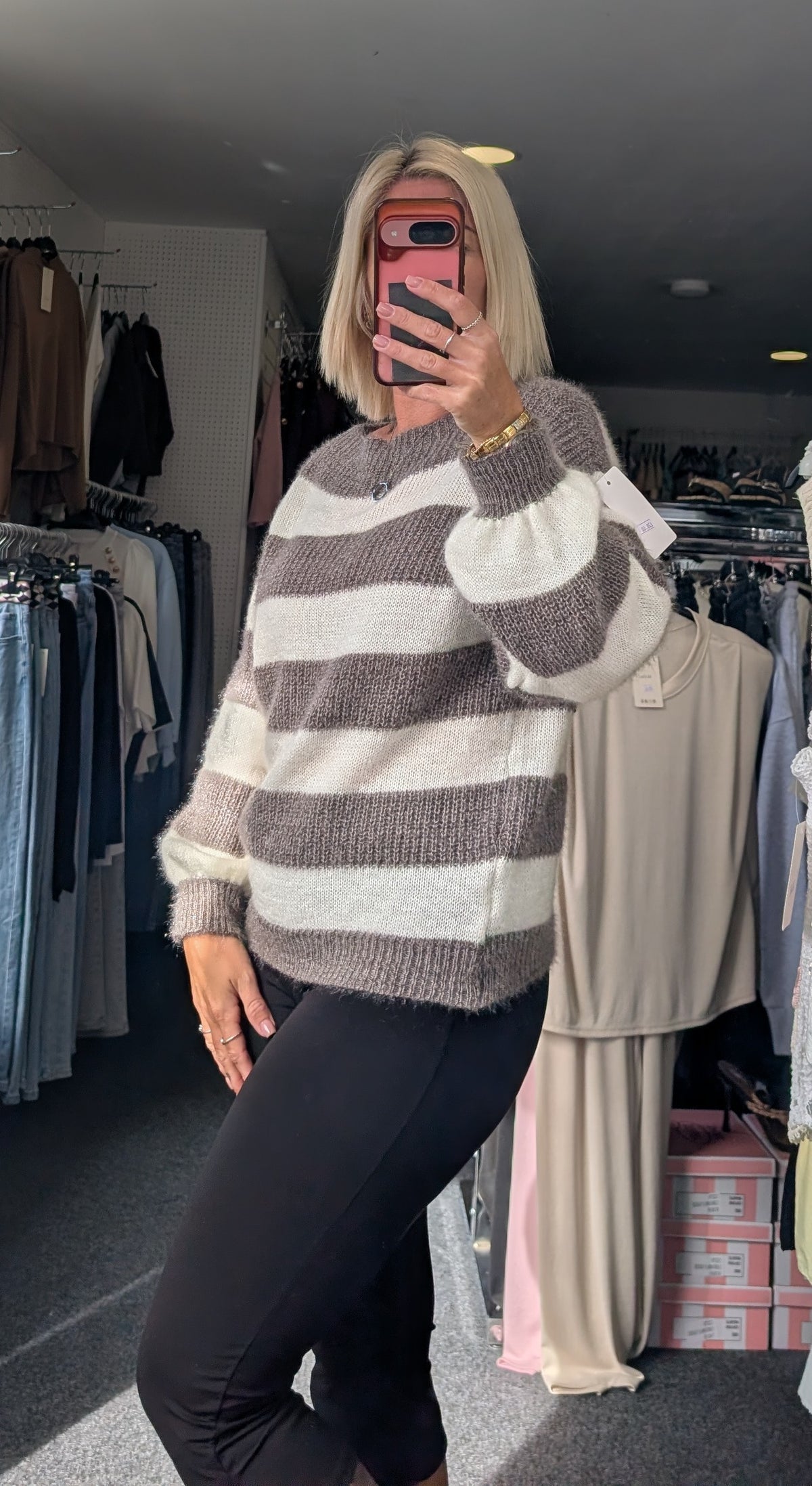 Striped Crew Neck Jumper