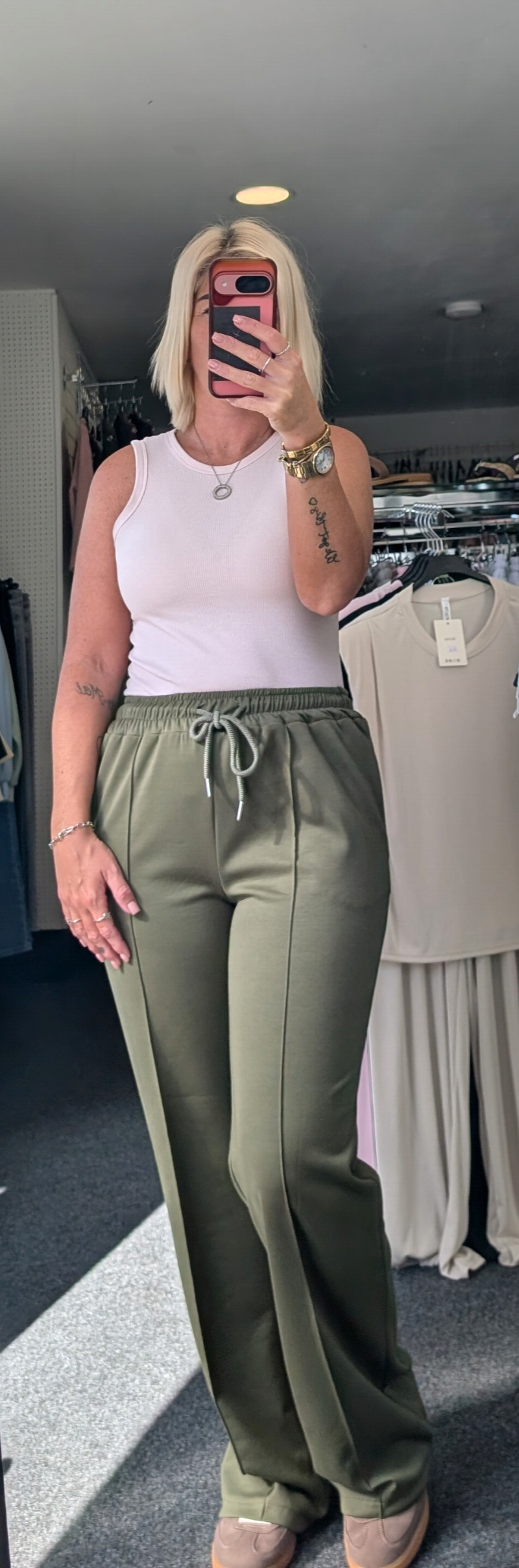 Soft Touch Pintuck Joggers