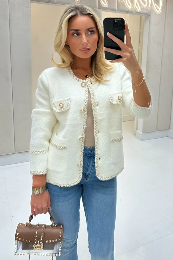 Sparkle Button Up Cardigan