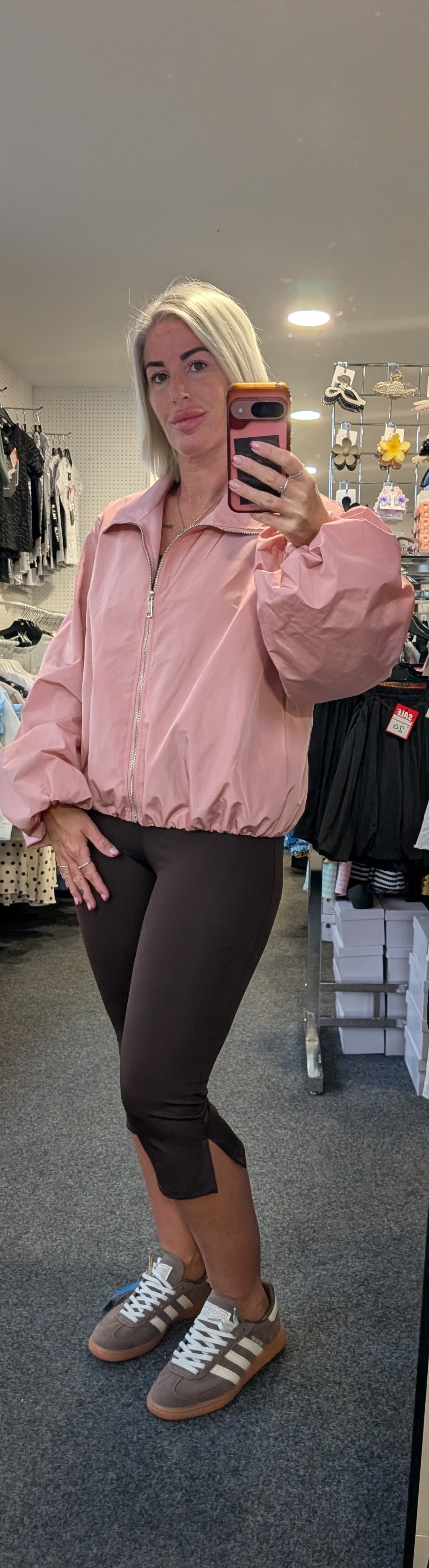 Elasticated Waist & Cuff Windbreaker Jacket