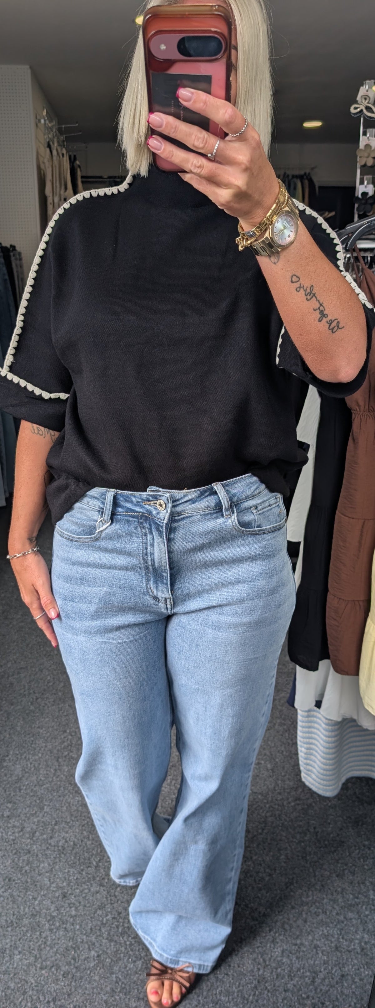 Blue Wash Dad Fit Jeans