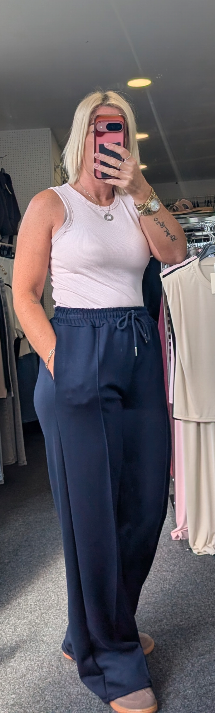 Soft Touch Pintuck Joggers