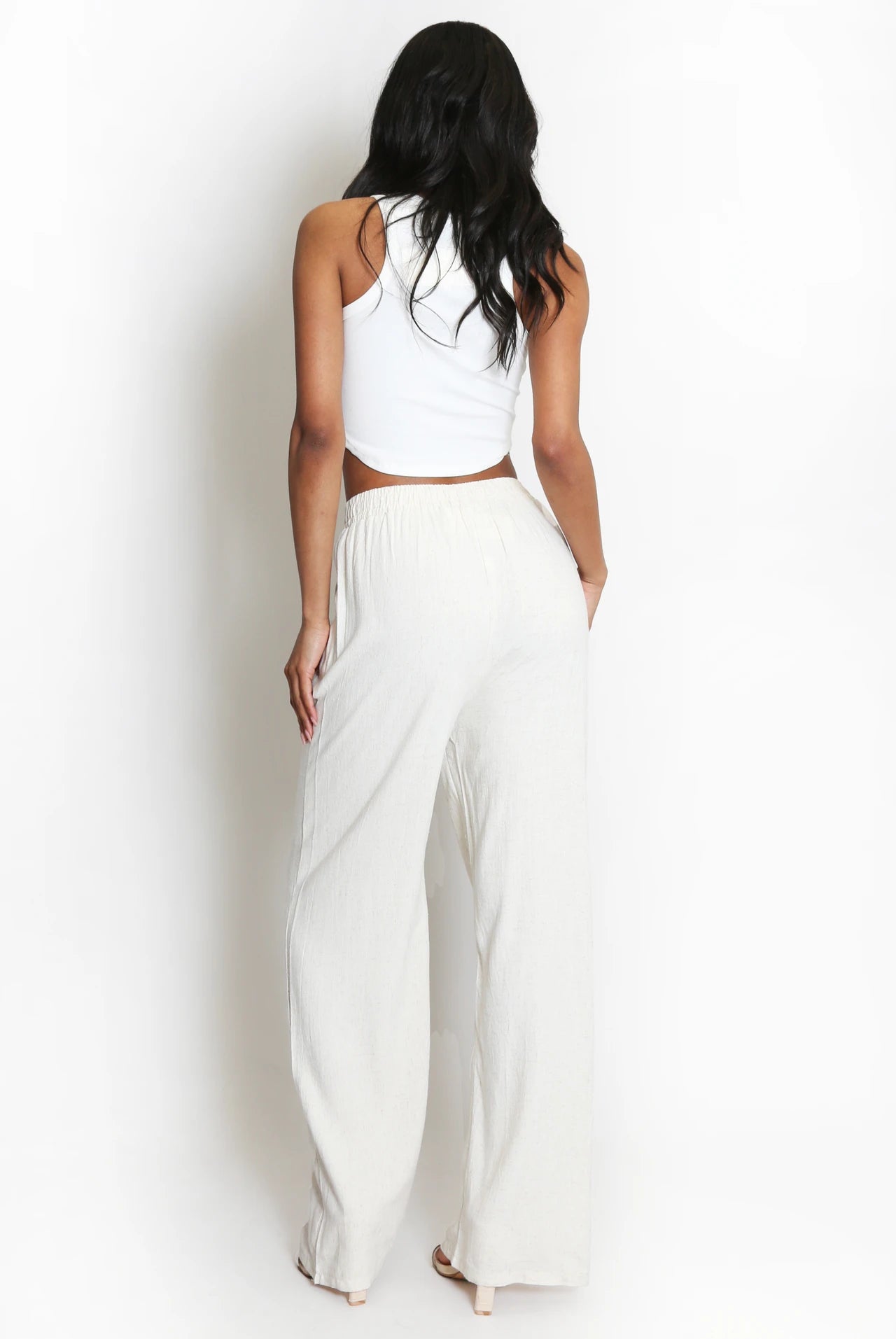 Linen Wide Leg Trousers