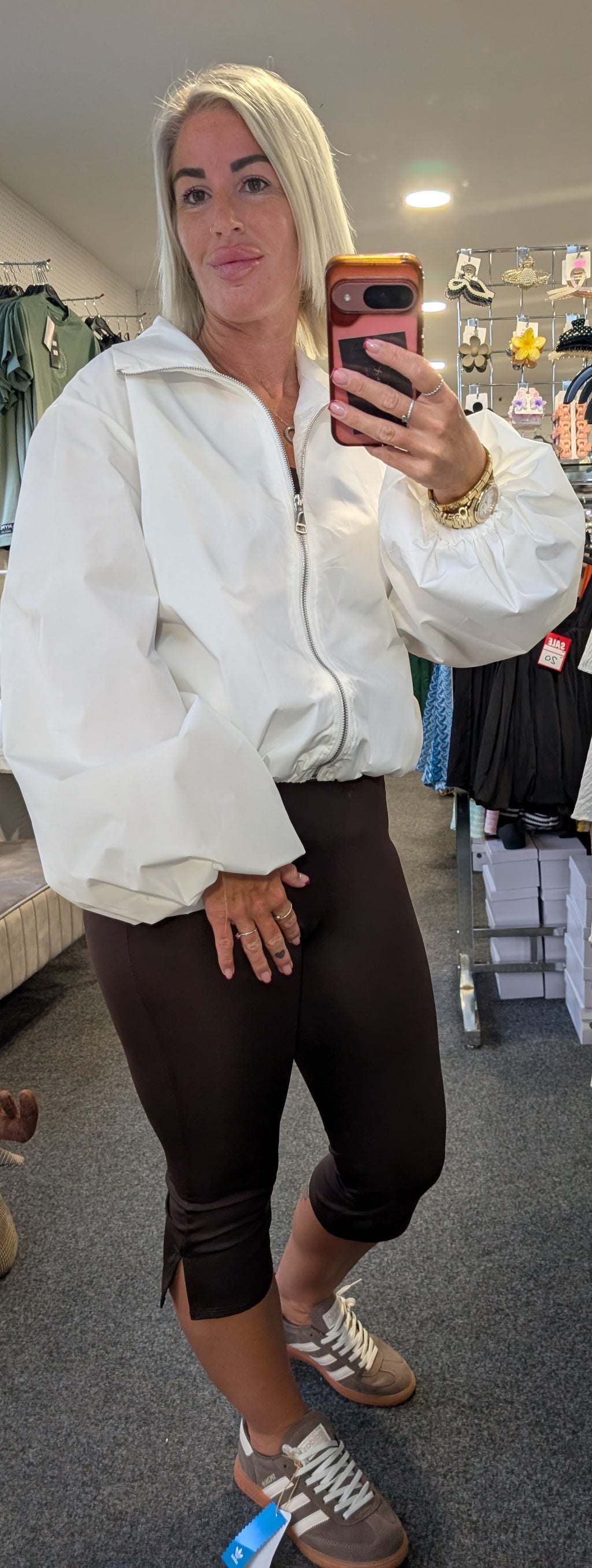 Elasticated Waist & Cuff Windbreaker Jacket