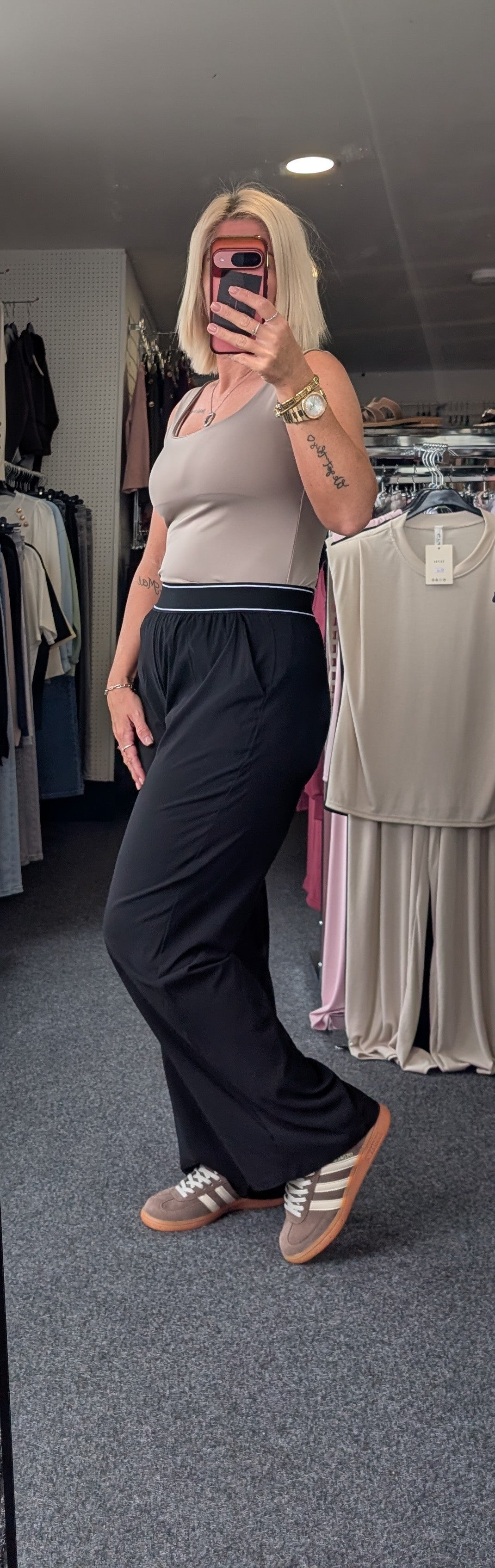 Elastic Waistband Trousers
