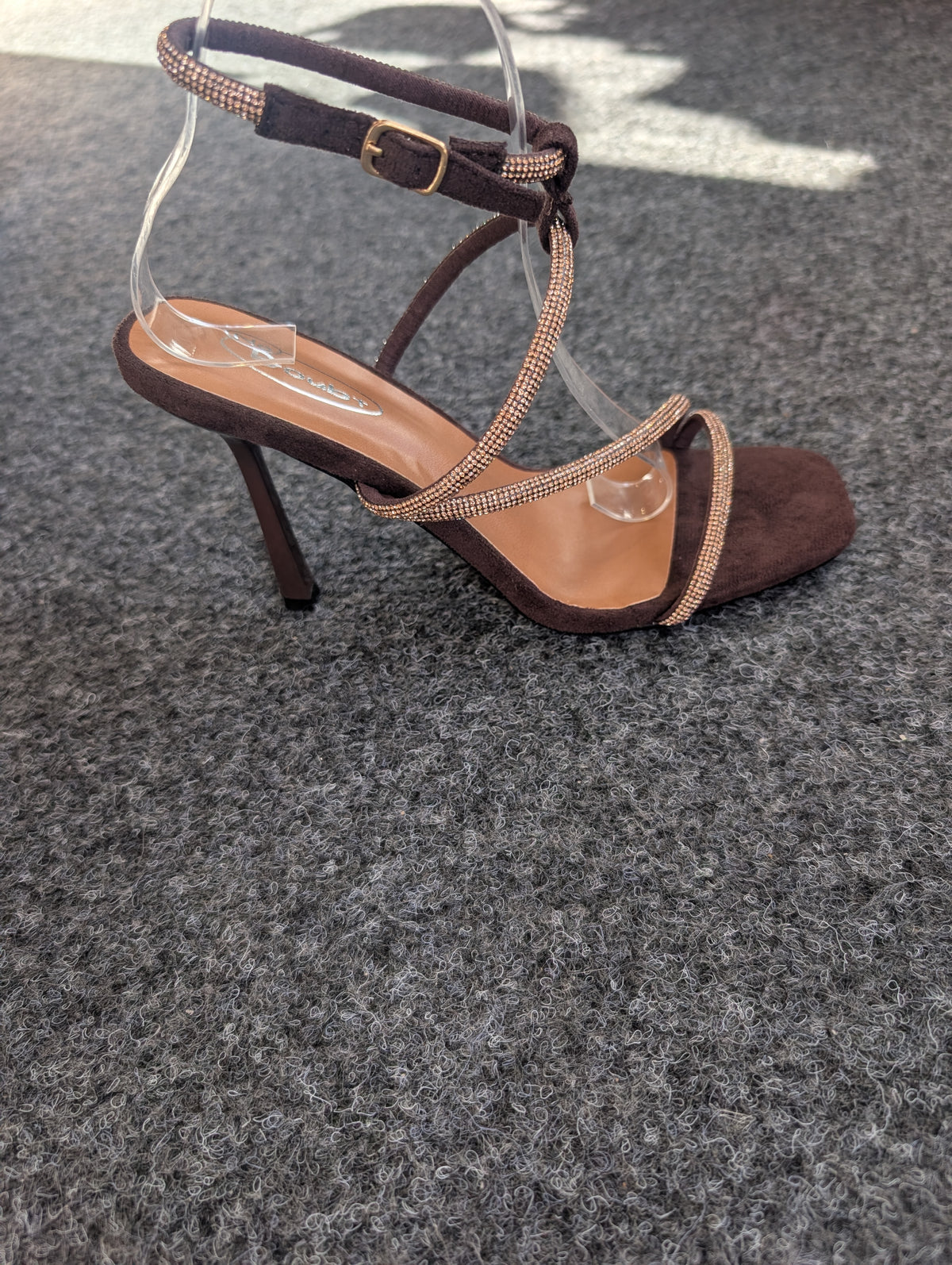 Heeled Sandals With Diamante Detail