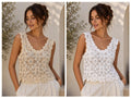 Sequin Crochet Vest