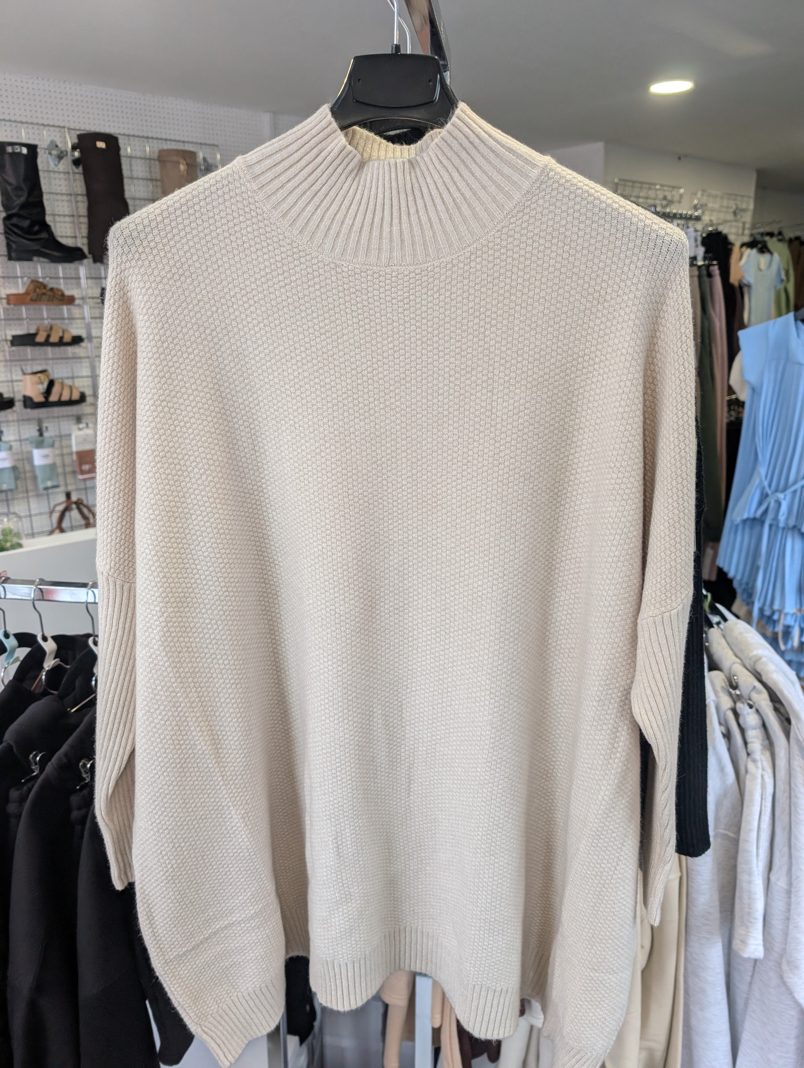 Women's Soft Knit High Neck Jumper