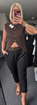 Button Up Knitted Waistcoat