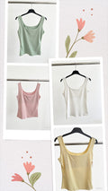 Scuba Style Double Layered Vest Top