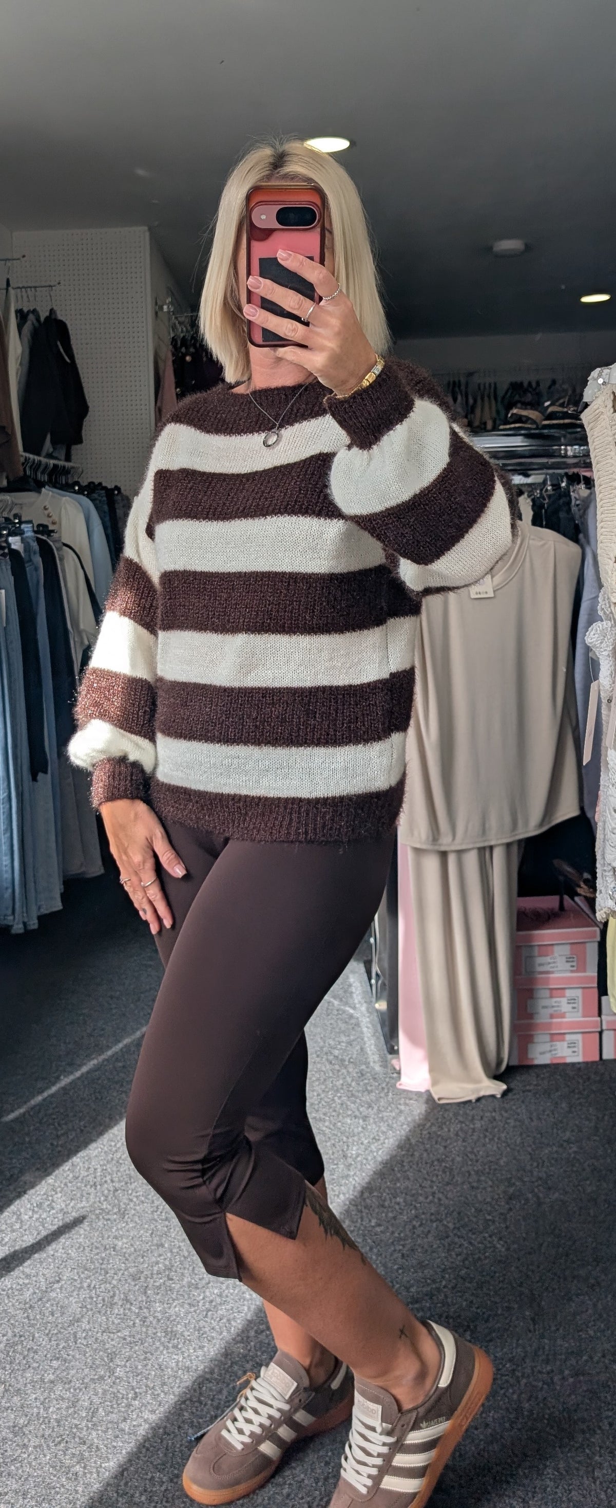 Striped Crew Neck Jumper