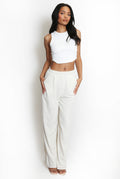 Linen Wide Leg Trousers