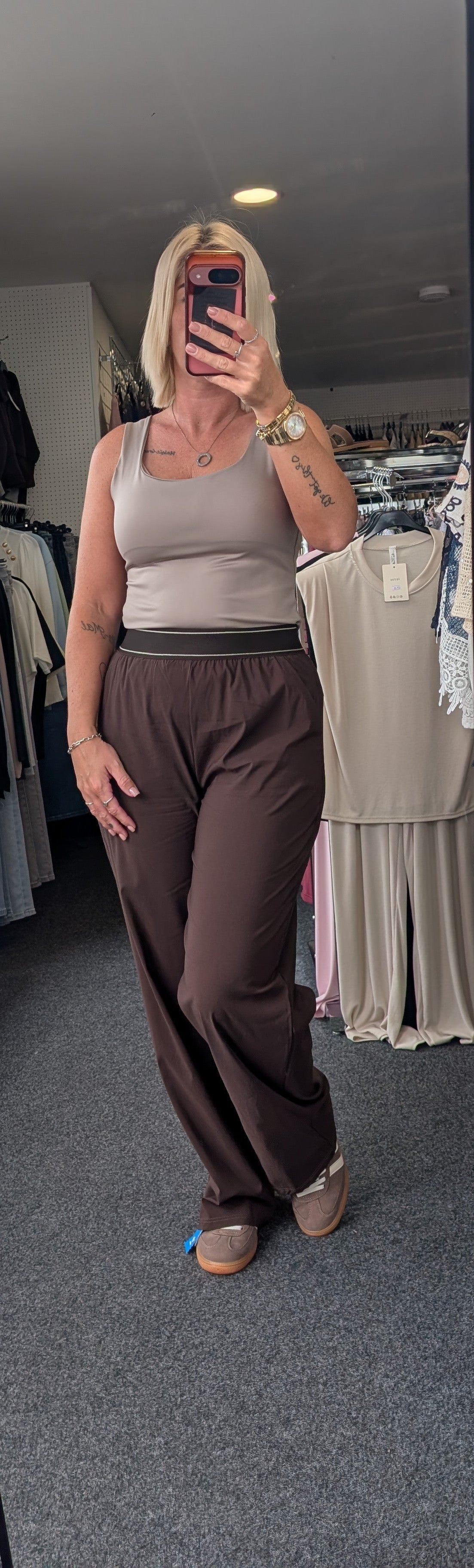 Elastic Waistband Trousers
