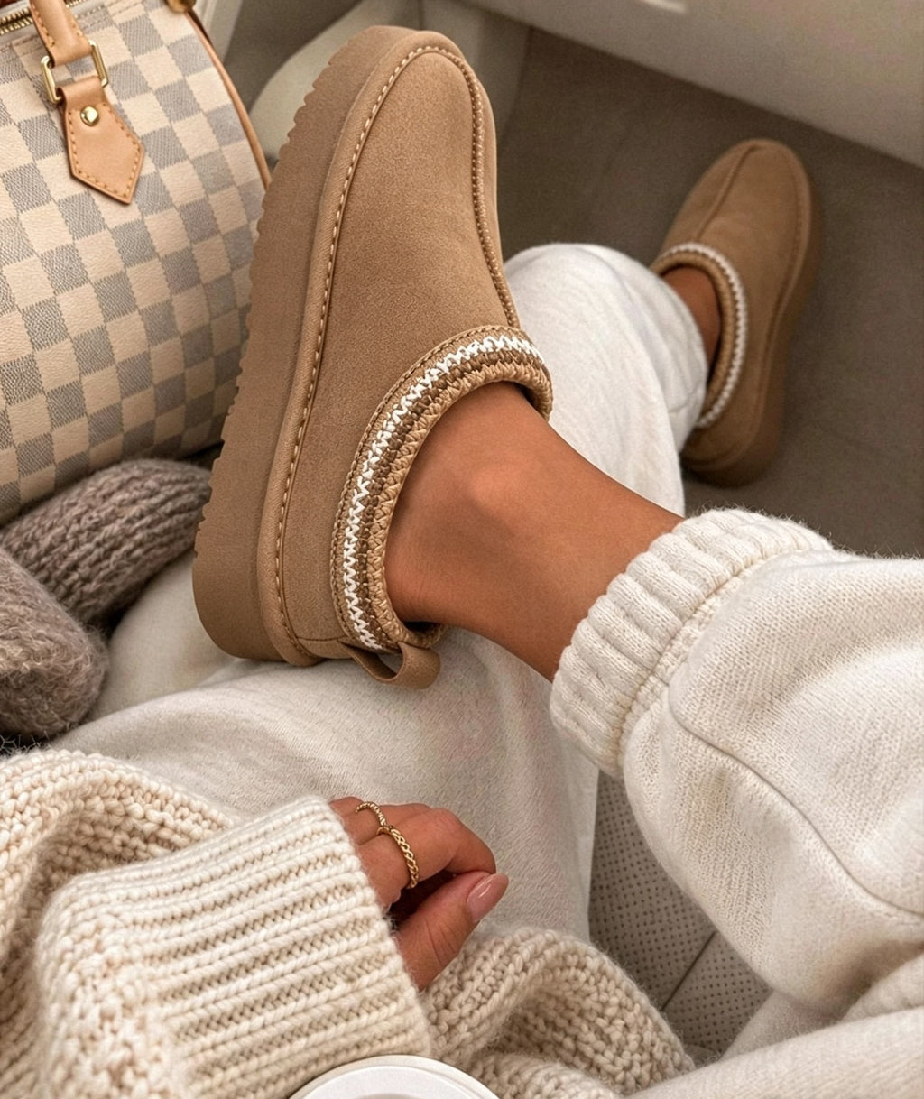 Inspired UGG Platform Slippers