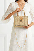 Natural Wicker Box Bag