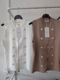 Drummer Boy Fine Knit Zip Up Top