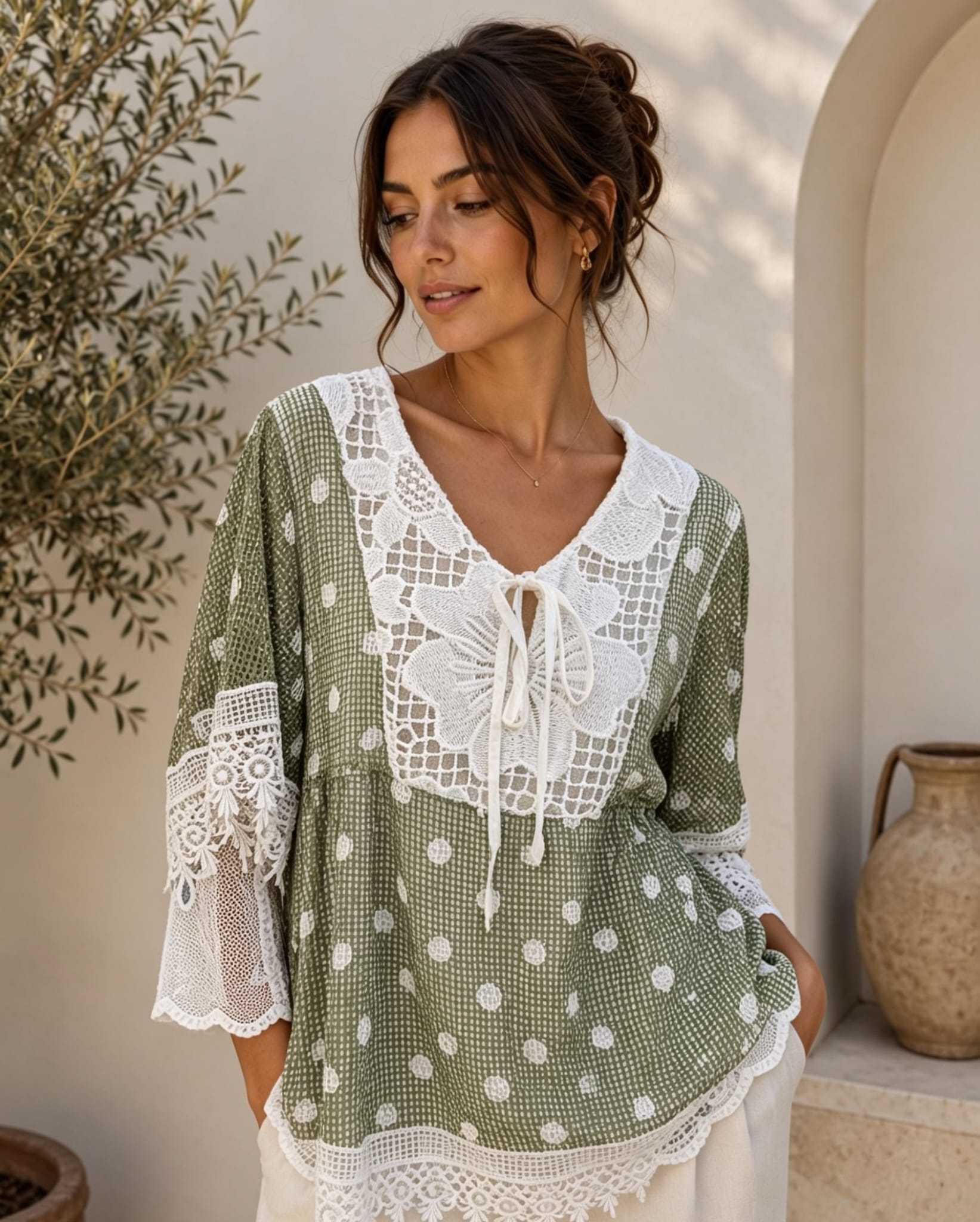 Flower Lace Blouse