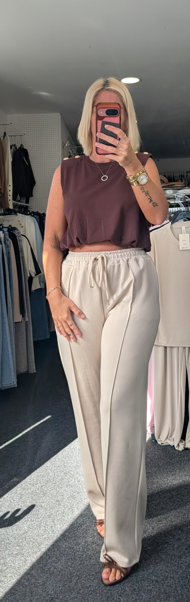 Soft Touch Pintuck Joggers