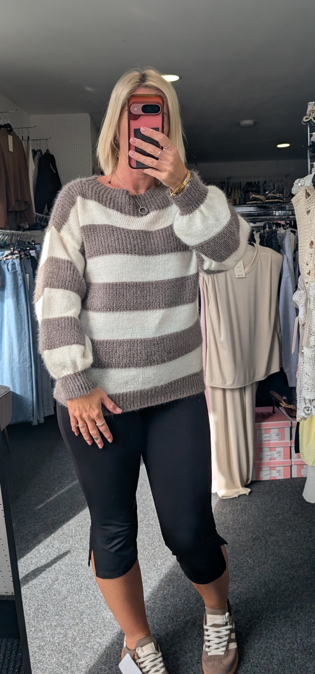 Striped Crew Neck Jumper