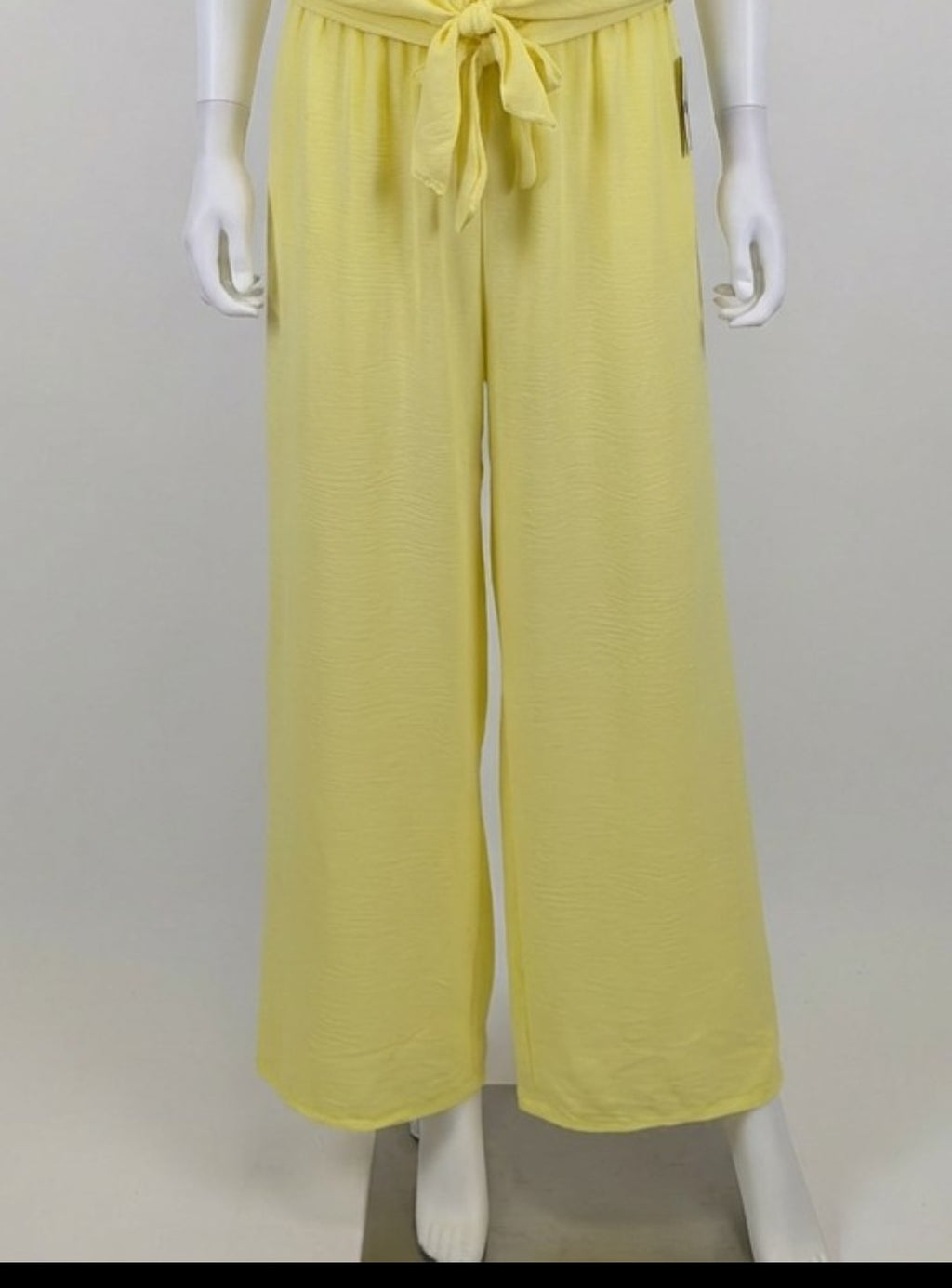 Tie Waist Wide Leg Trousers