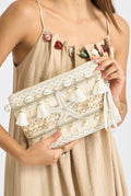 Pearl Starfish Embellished Clutch Bag