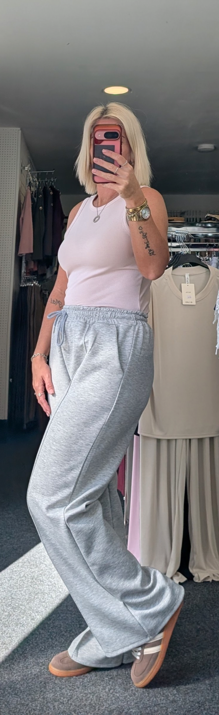 Soft Touch Pintuck Joggers