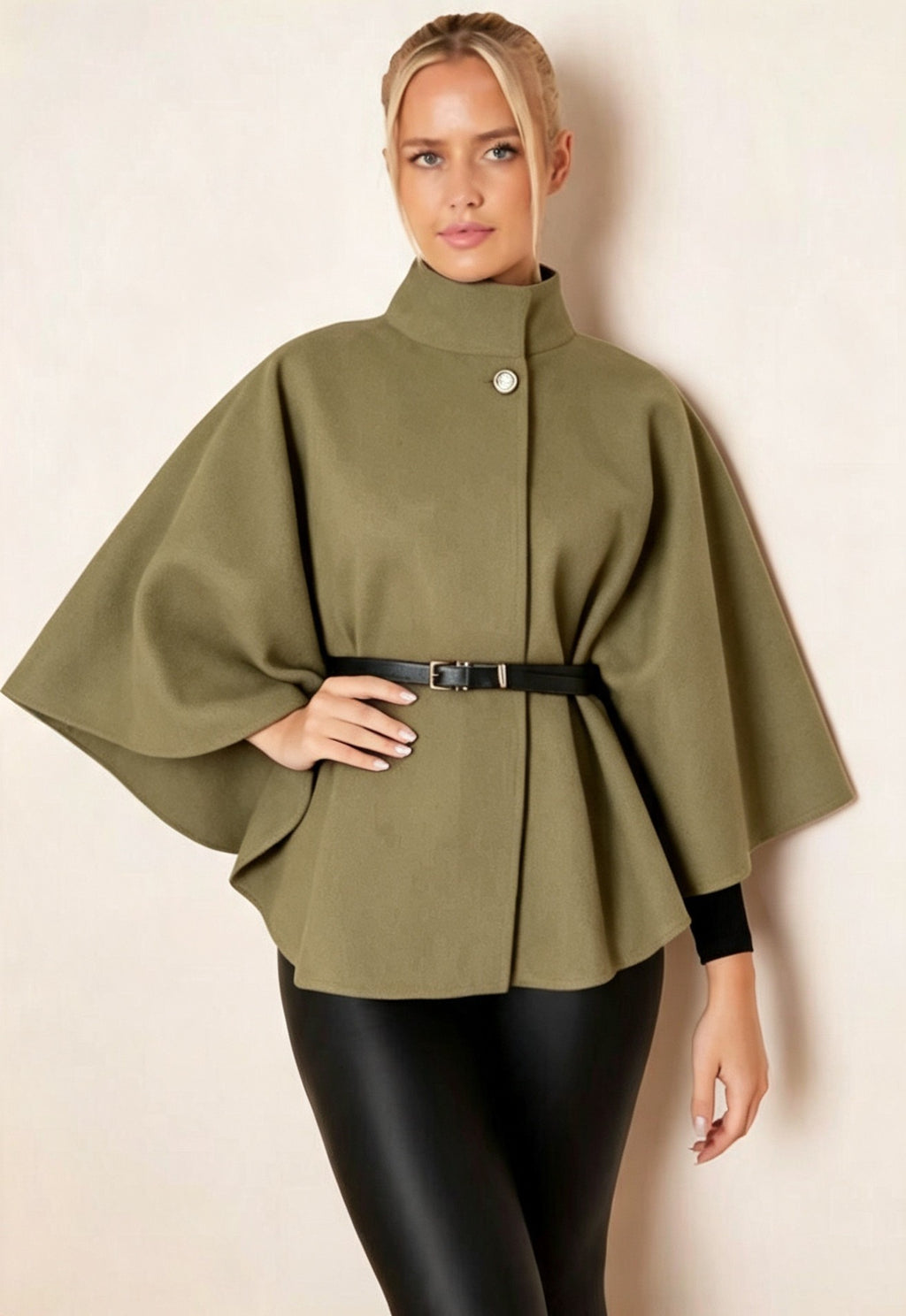 Belted Cape Coat