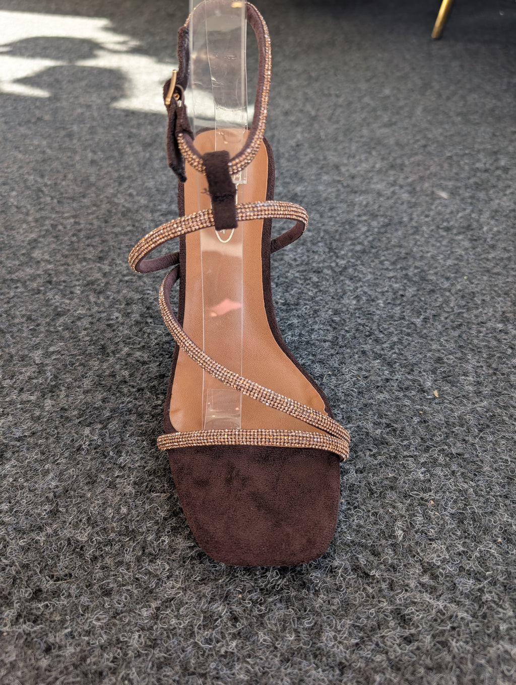 Heeled Sandals With Diamante Detail
