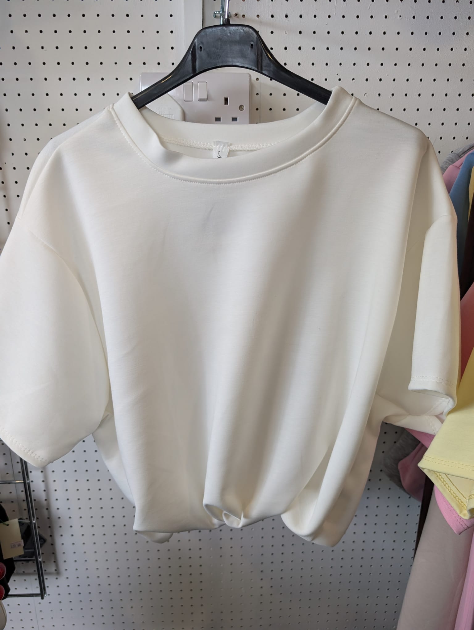 Bubble Hem Cropped Scuba Top