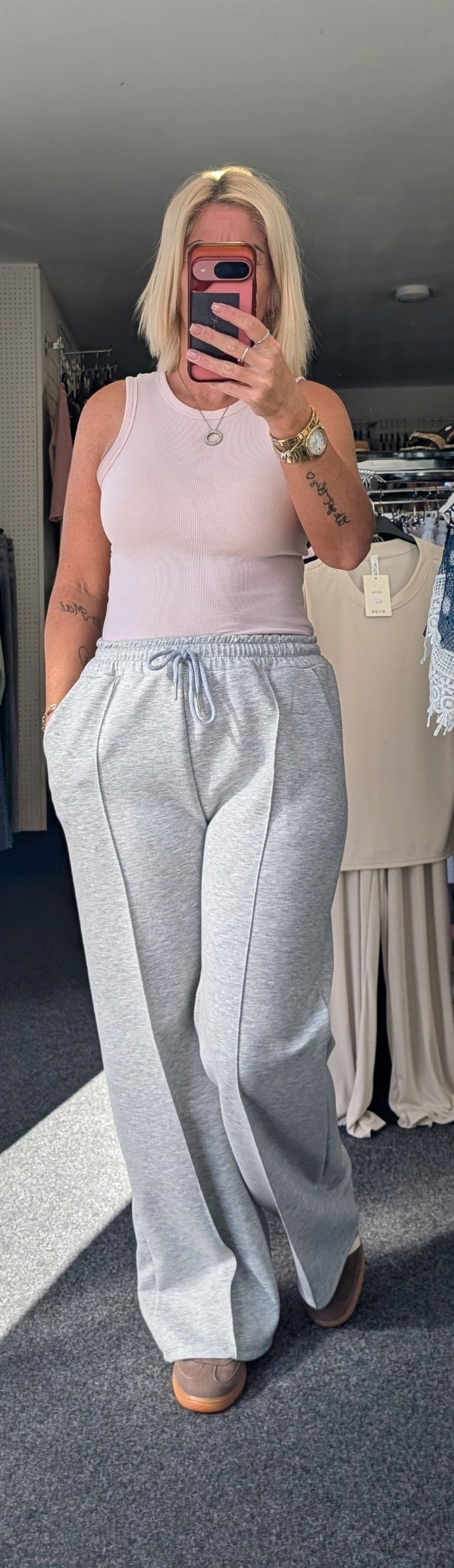 Soft Touch Pintuck Joggers