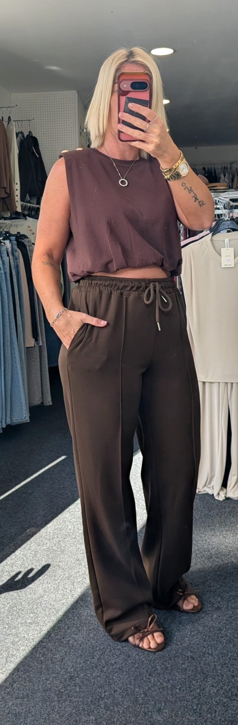 Soft Touch Pintuck Joggers