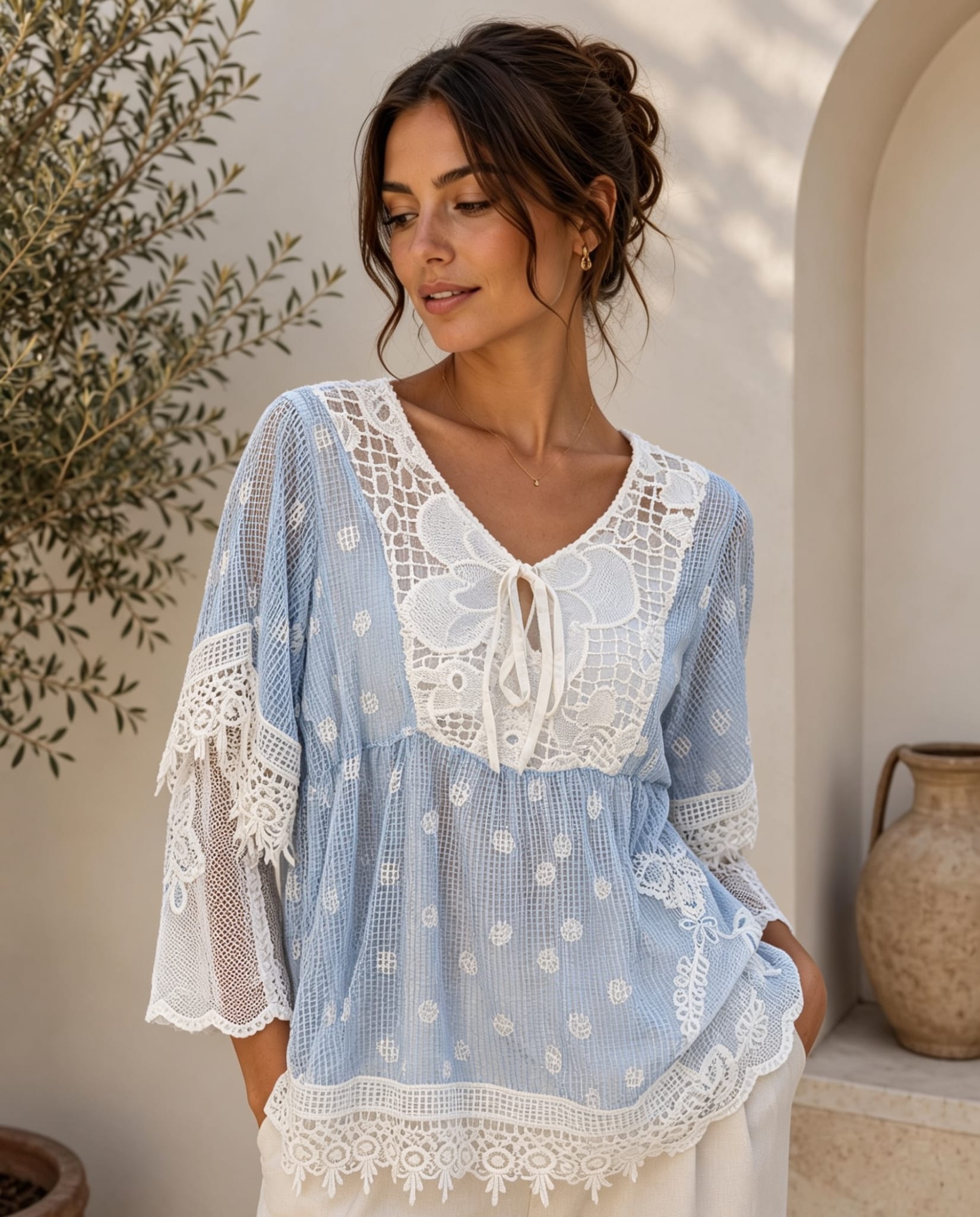 Flower Lace Blouse